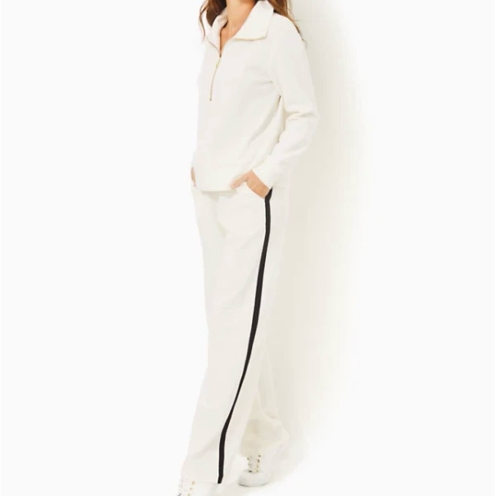 Lilly Pulitzer Dylanna Track Pants in Coconut